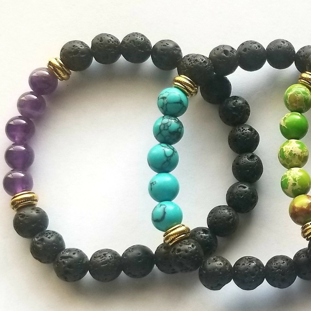 Natural Stone Bead Bracelets
